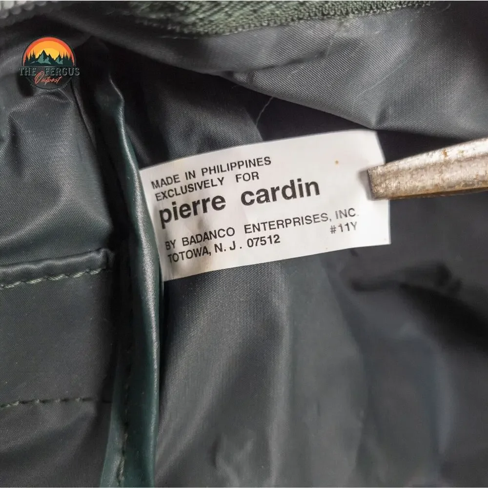 Pierre Cardin Travel Duffle & Messenger Bag Leather Handles Rare Vintage Preppy